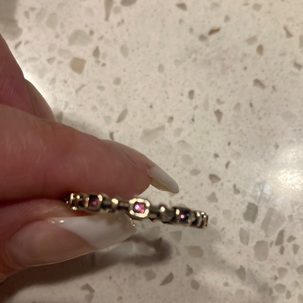 Silver plated ring